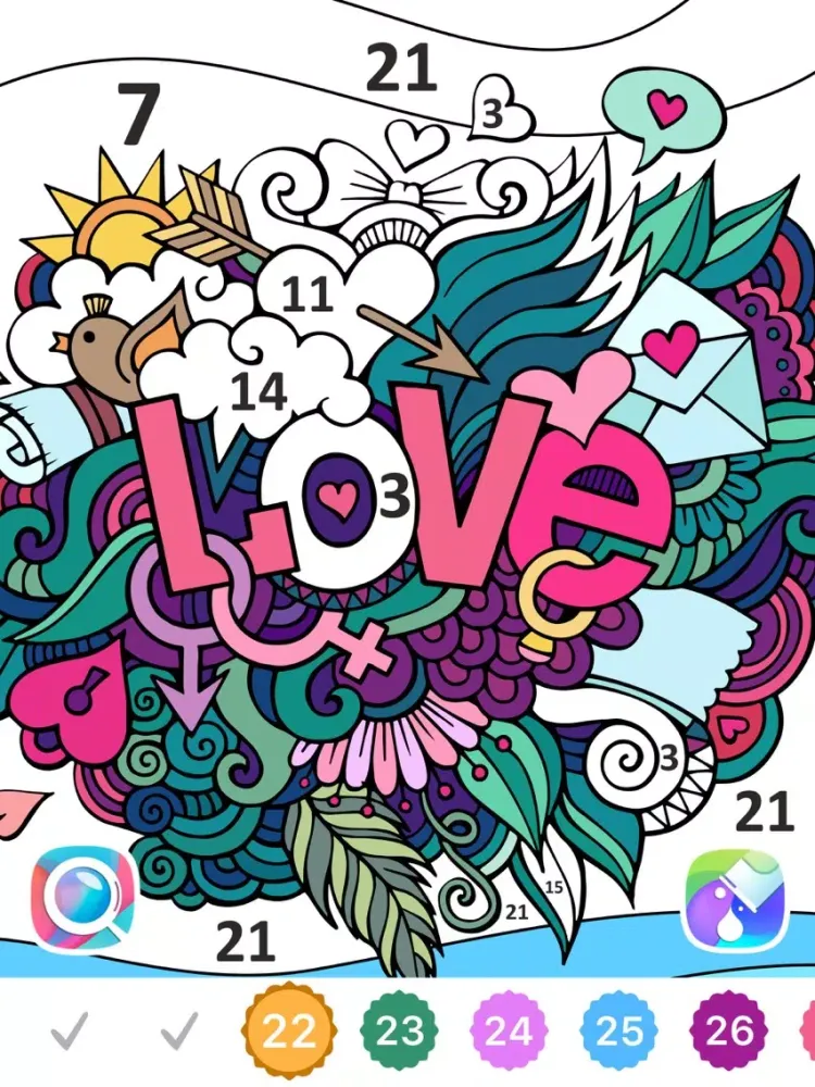 Line Art — Color by Number iPad  سکرین شاٹس