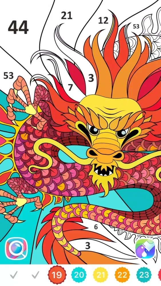 Line Art — Color by Number سکرین شاٹس
