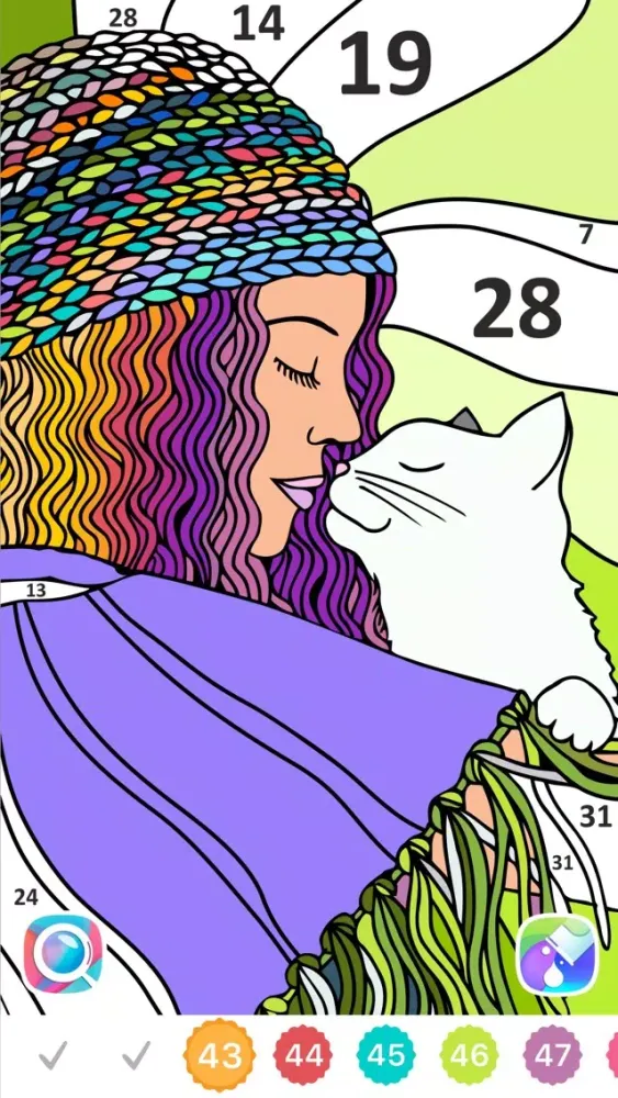 Line Art — Color by Number سکرین شاٹس