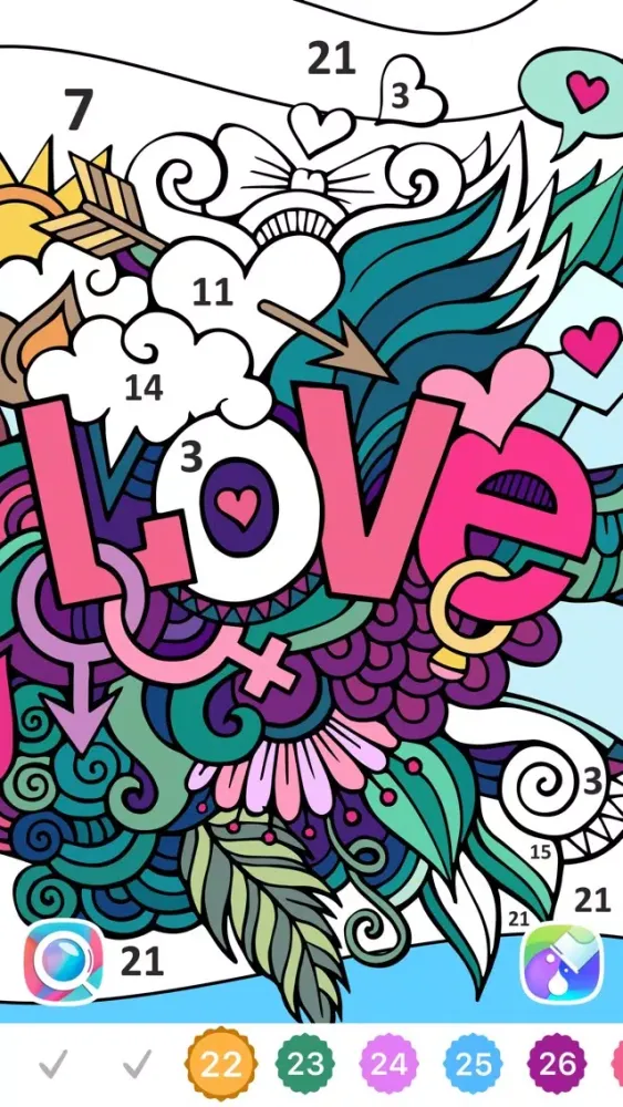 Line Art — Color by Number سکرین شاٹس