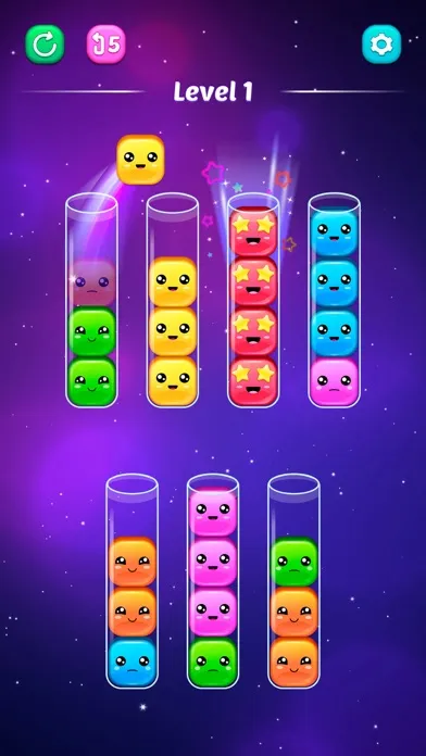 Sorting game: Sort colors! Ekran Görüntüleri