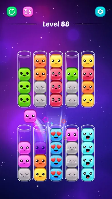 Sorting game: Sort colors! Ekran Görüntüleri