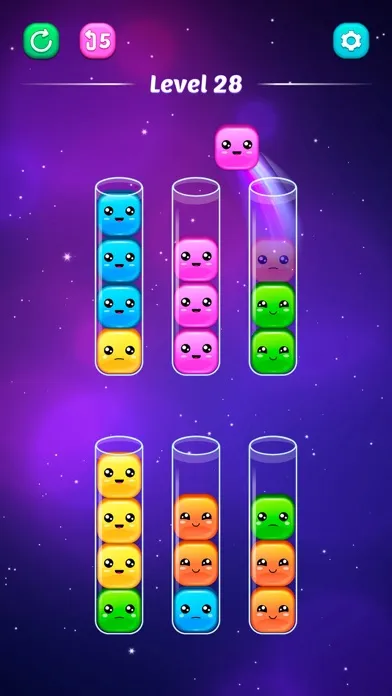 Sorting game: Sort colors! Ekran Görüntüleri