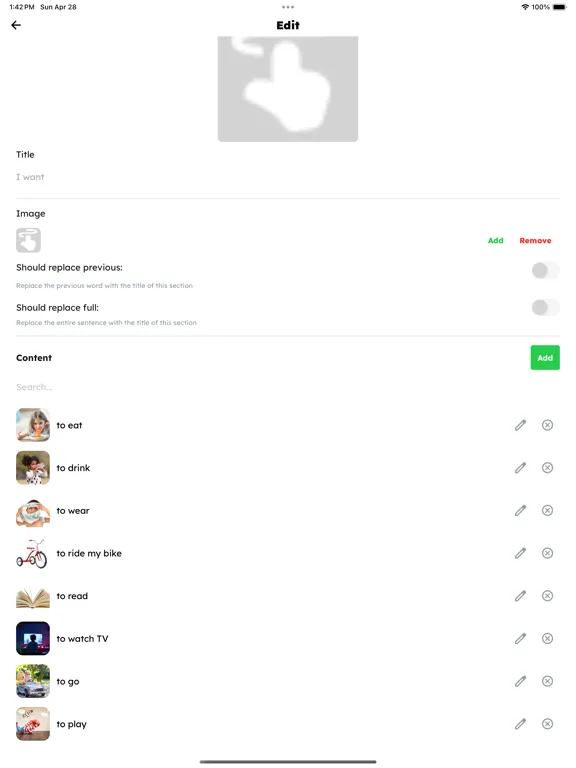 Ảnh chụp màn hình của Verbal AUTISM Plus iPad 