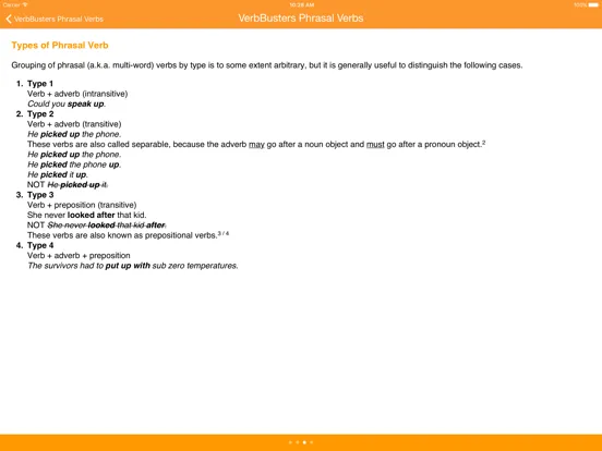 VerbBusters Phrasal Verbs iPad  スクリーンショット