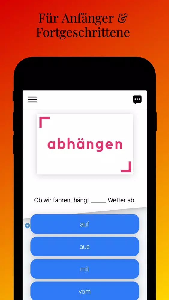 Verben mit Präpositionen B1 スクリーンショット