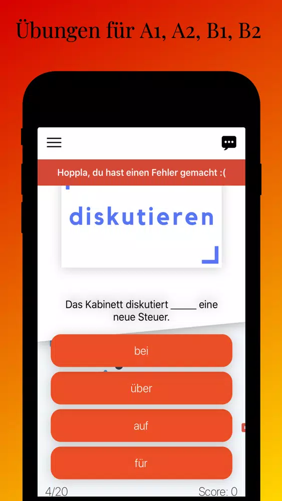 Verben mit Präpositionen B1 スクリーンショット