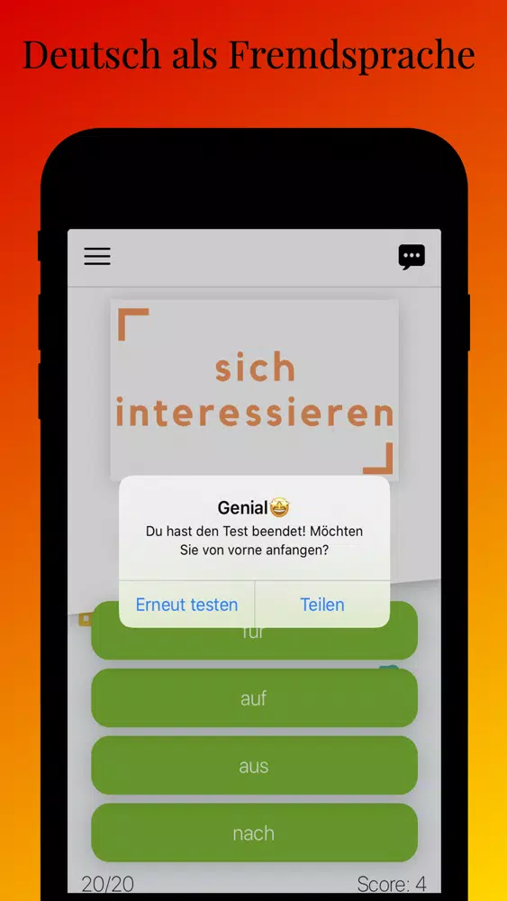 Verben mit Präpositionen B1 スクリーンショット