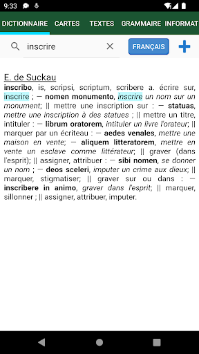 Tabula : Dictionnaire latin Screenshots4