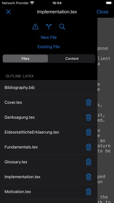 Ảnh chụp màn hình của VerbTeX LaTeX Editor