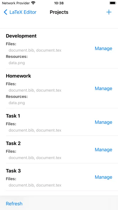 Ảnh chụp màn hình của VerbTeX LaTeX Editor