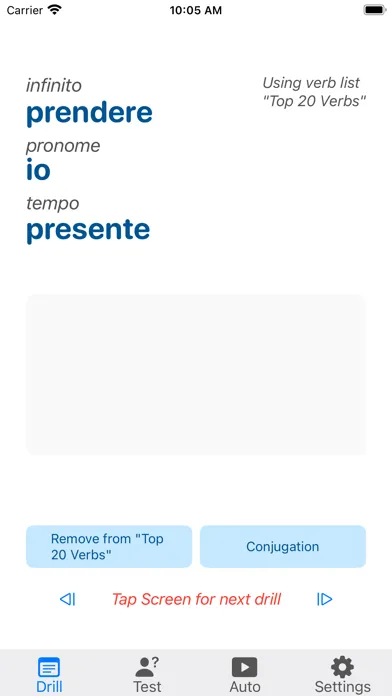 Verbi - Italian Verb Trainer स्क्रीनशॉट