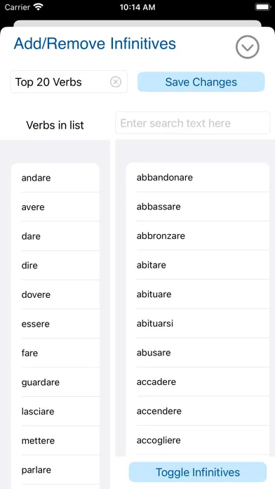 Verbi - Italian Verb Trainer स्क्रीनशॉट