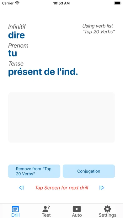 Скриншоты Verbes - French Verb Trainer