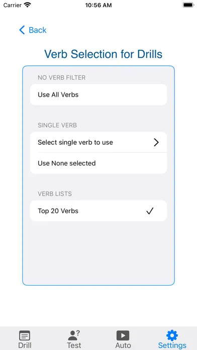 Скриншоты Verbes - French Verb Trainer