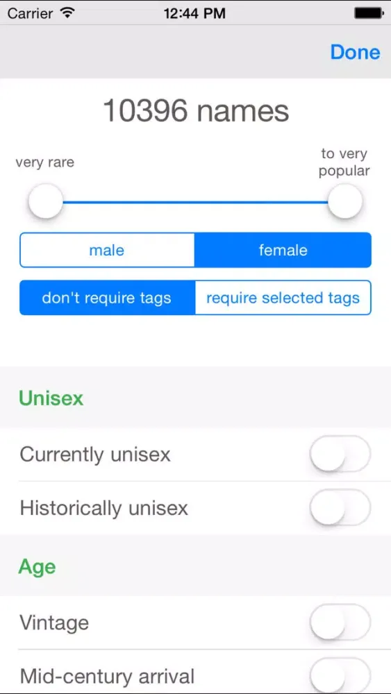 Screenshot di Baby Names by Nametrix Premium