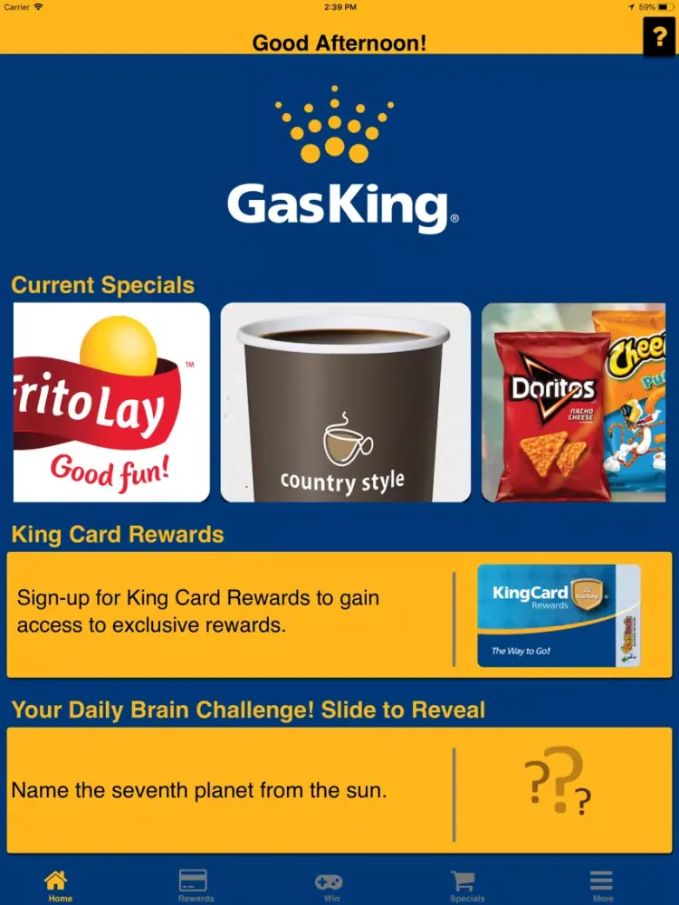 Gas King App iPad  Ekran Görüntüleri