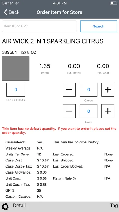 Capitol Dist Easy Order স্ক্রিনশট