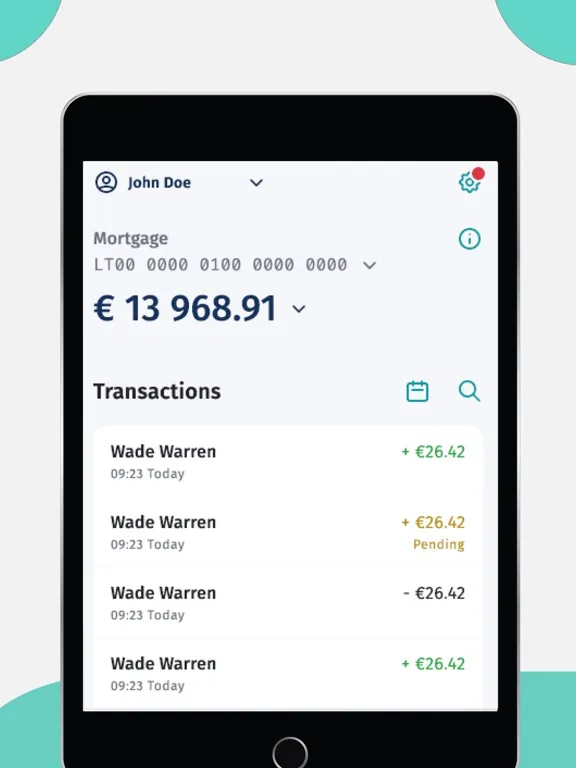 Ảnh chụp màn hình của Verifo iPad 