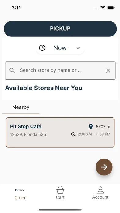 Verifone Pitstop Cafe App سکرین شاٹس