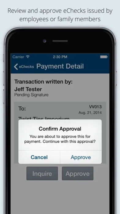eChecksPro Mobile Checkbook 스크린샷