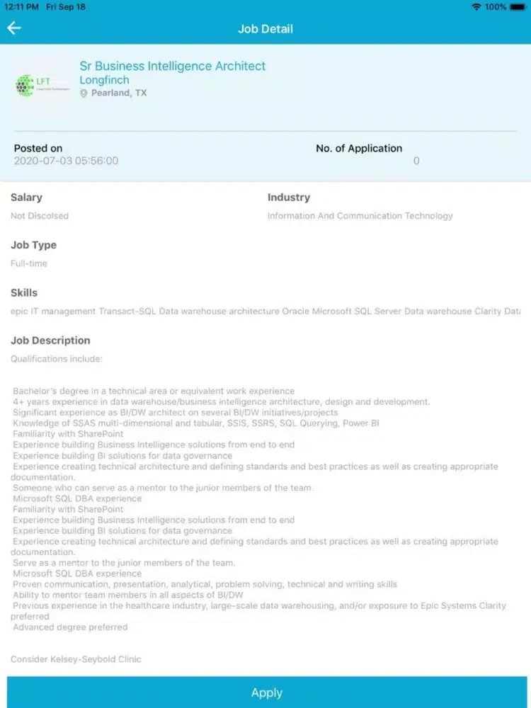 VeriiPro Job Search & Career iPad  سکرین شاٹس