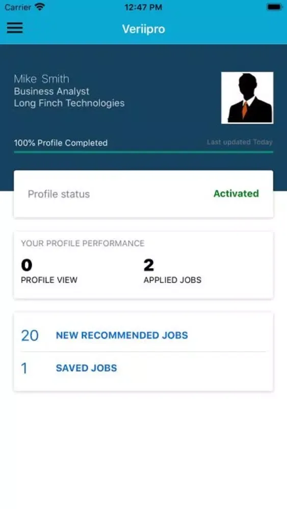 VeriiPro Job Search & Career سکرین شاٹس