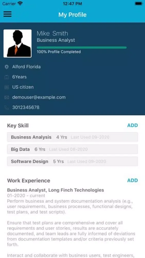 VeriiPro Job Search & Career سکرین شاٹس