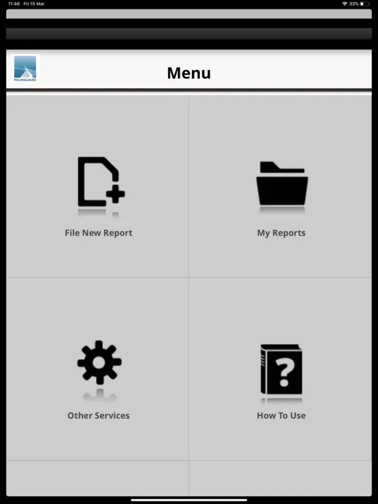 Tangkapan skrin MKE Mobile iPad 