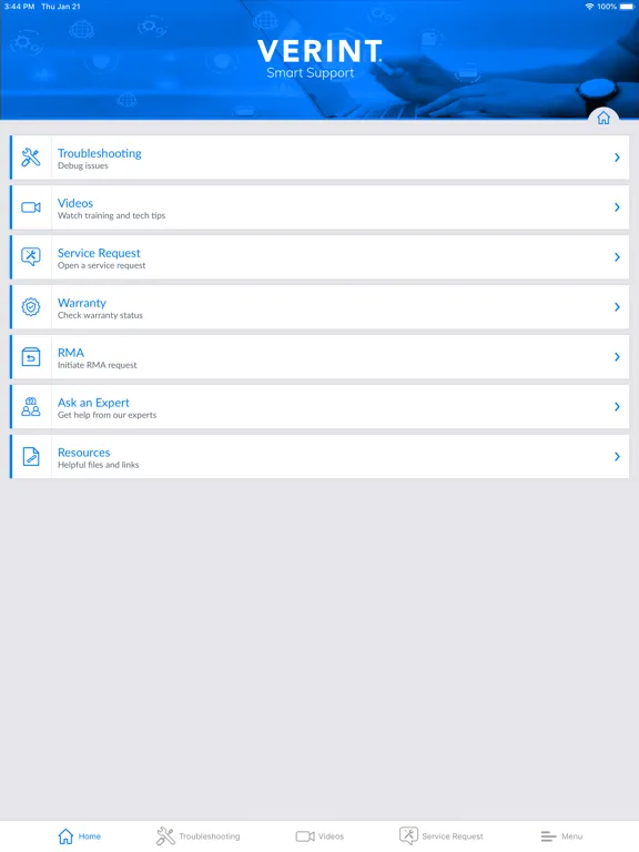 Verint Smart Support iPad 應用截圖