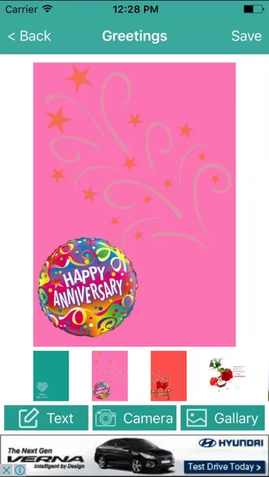Anniversary Wishes Card Maker স্ক্রিনশট