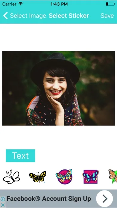 Beautiful Butterflies Pictures Stickers On Photo Screenshots