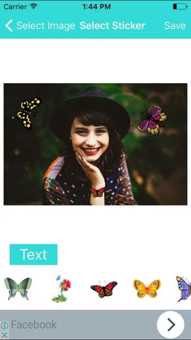 Beautiful Butterflies Pictures Stickers On Photo Screenshots