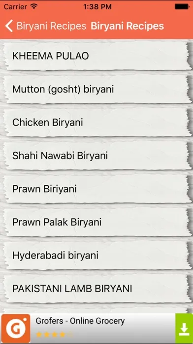 Biryani Recipes -Non Veg and Veg Recipes Book Screenshots