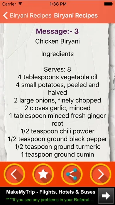 Biryani Recipes -Non Veg and Veg Recipes Book Screenshots