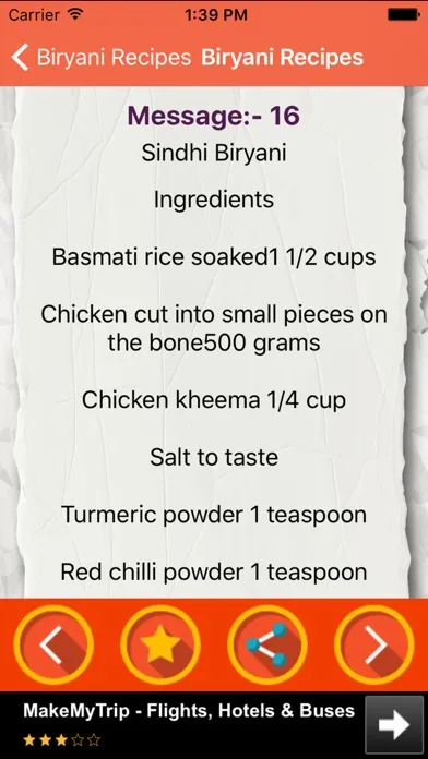 Biryani Recipes -Non Veg and Veg Recipes Book Screenshots