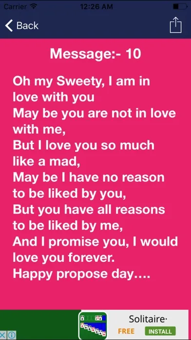 Capturas de pantalla de Happy Propose Day Messages,Free Wishes And Images