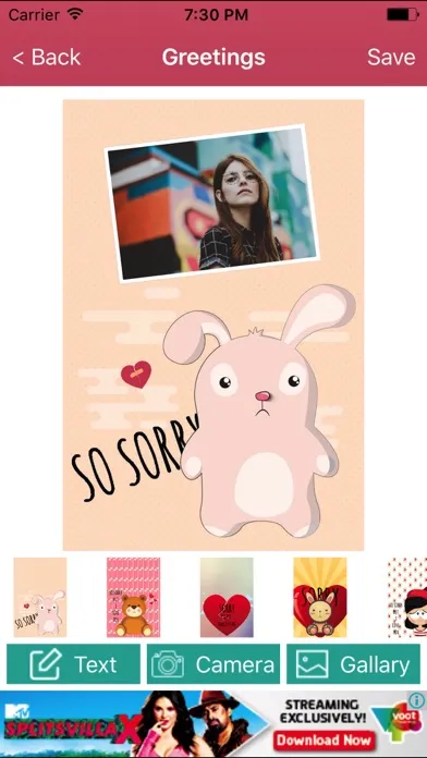 Sorry Or Forgive Me Card Creator Screenshots
