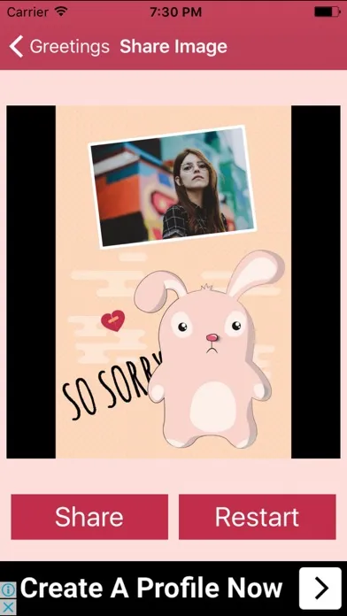 Sorry Or Forgive Me Card Creator Screenshots
