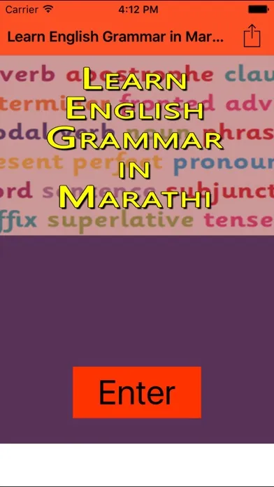 Learn English Grammar in Marathi Screenshots