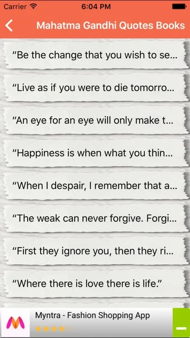 Mahatma Gandhi Best Messages And Quotes Free Books应用截图