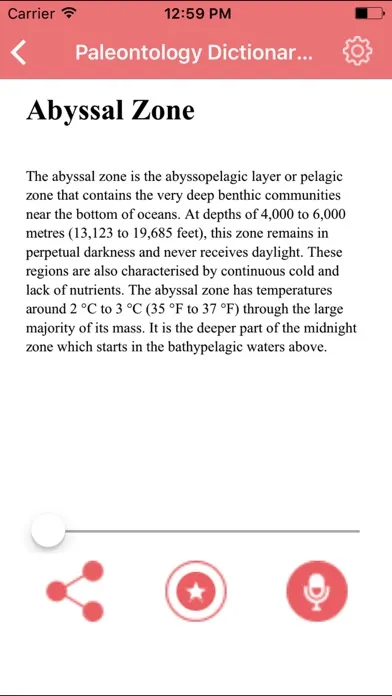 Palaeontology Dictionary Terms Definitions Screenshots