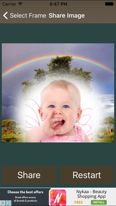 صور Rain Bow Photo Frame And Pic Collage