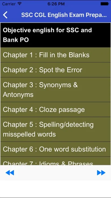 ภาพหน้าจอของ SSC CGL English Exam Preparation-English Wordpower