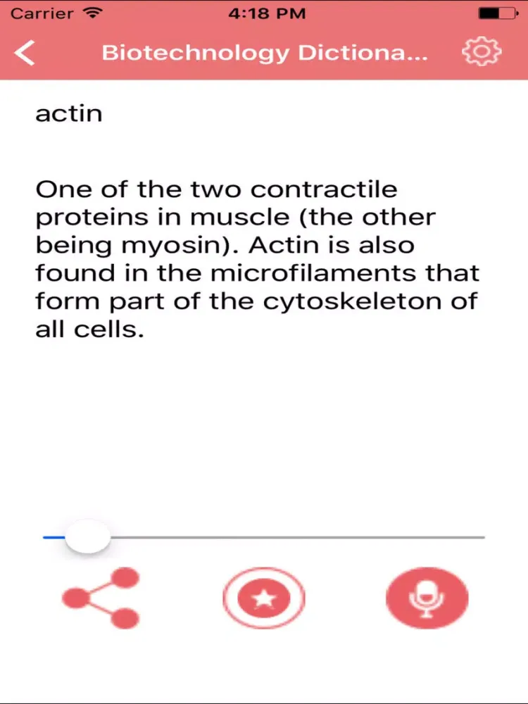 Tangkapan skrin Biotechnology Dictionary - Concepts Terms iPad 