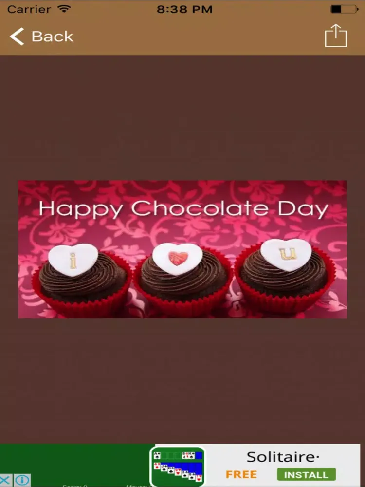 Happy Chocolate Day Messages,Greetings And Images iPad  Screenshots