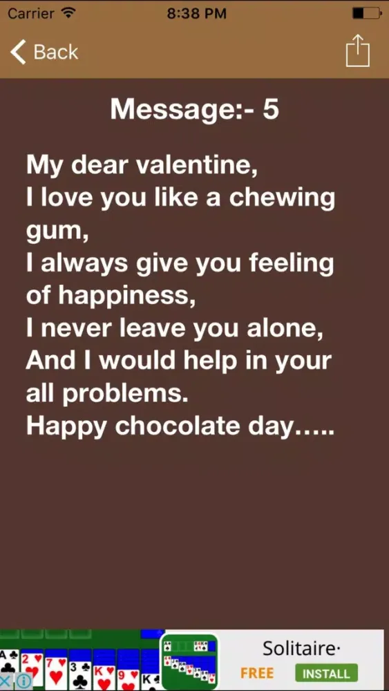 Happy Chocolate Day Messages,Greetings And Images Screenshots