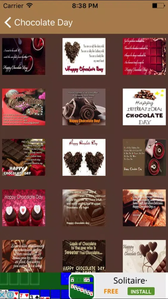 Happy Chocolate Day Messages,Greetings And Images Screenshots