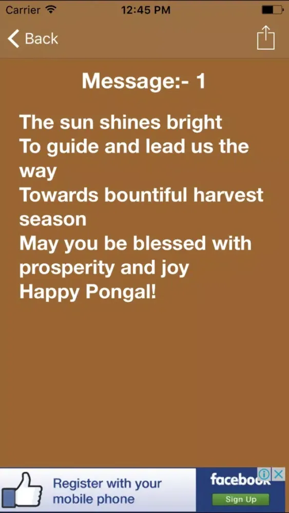 Tangkapan layar Happy Pongal Greetings And Messages