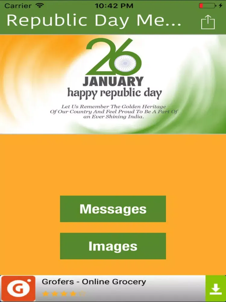 Republic Day Messages And Images-26 January iPad 应用截图